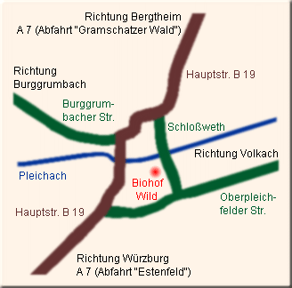 Ortsplan von Unterpleichfeld